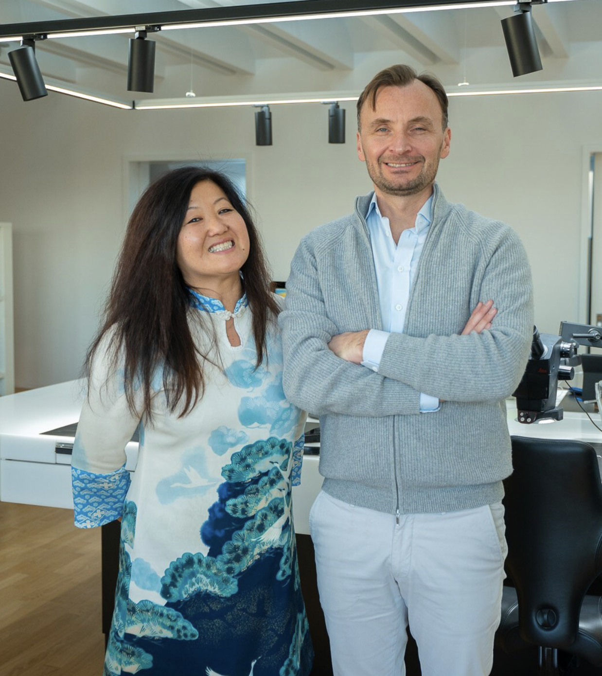 Uli Stegert mit Kollegin im Atelier